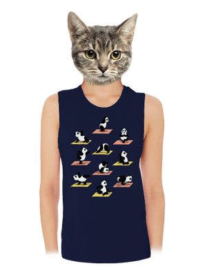 Pandí jóga dámské tílko volné Navy