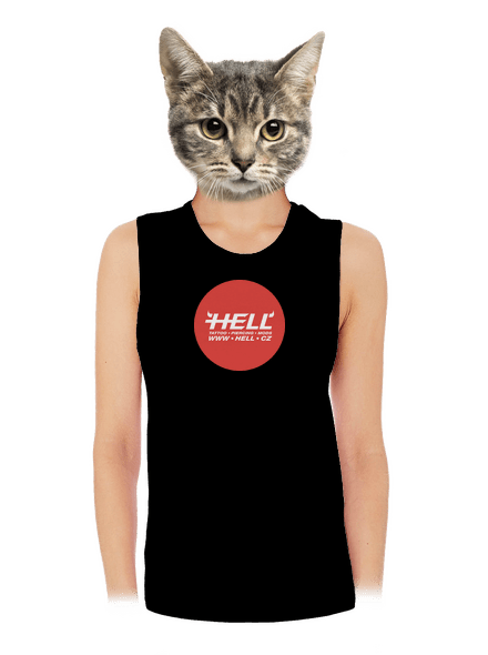 Hell logo dámské tílko volné Black