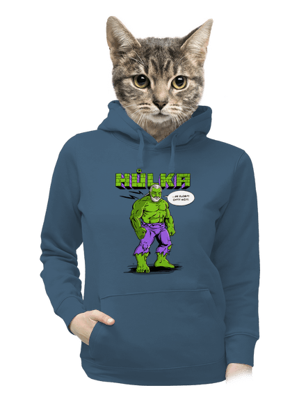 Hůlka dámská mikina klokanka Denim