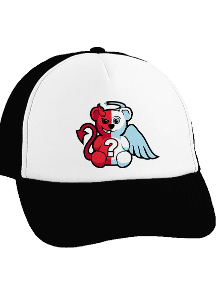 Anděl vs. ďábel kšiltovka truckerka Black cap