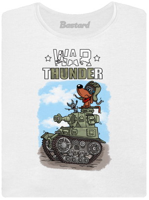 War Hunde dámské tričko s lemem White