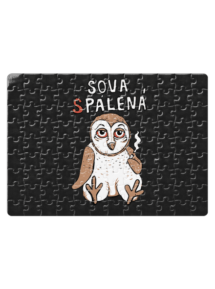 Sova Pálená puzzle White