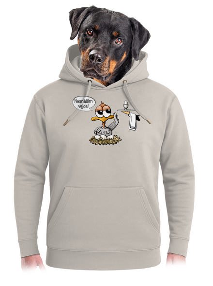 Nesnáším vejce unisex mikina premium Pastel Macchiato