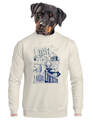 unisex mikina bez kapuce