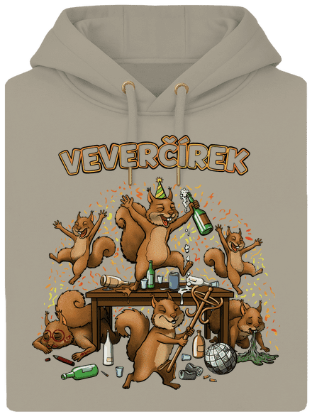 Veverčírek unisex mikina premium Pastel Macchiato
