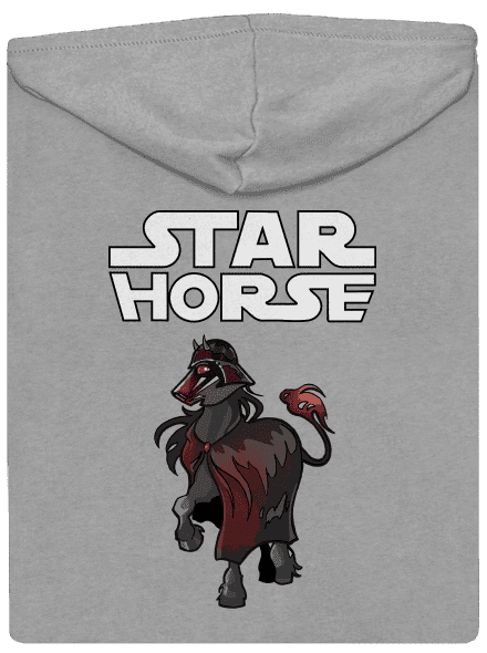 Star horse pánská mikina na zip Light Melange