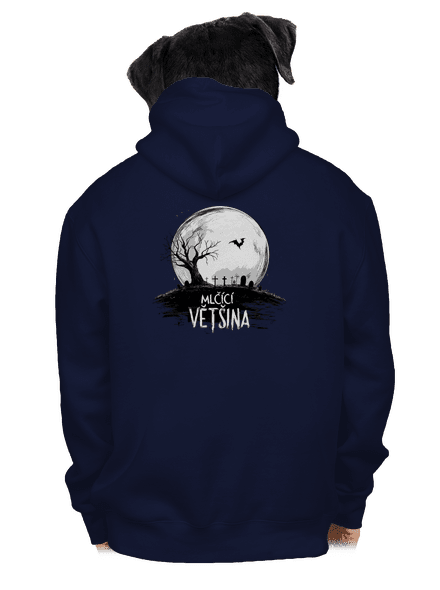 Mlčící většina pánská mikina na zip Navy