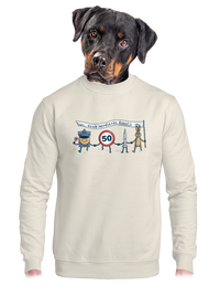 unisex mikina bez kapuce