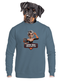 unisex mikina bez kapuce