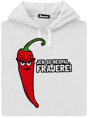 Spalující touha dámská mikina klokanka White