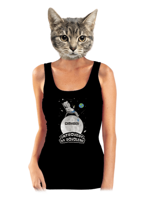 Introvert na dovolené dámské tílko klasické Black