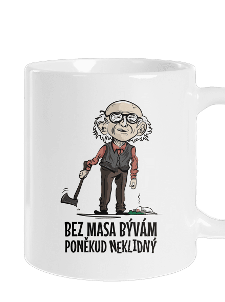 Neklidný bez masa klasický hrnek White