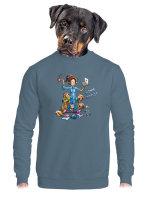 Maminčin home office unisex mikina bez kapuce Nordic Blue