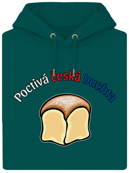 Poctivá buchta a klobása unisex mikina premium Emerald Green