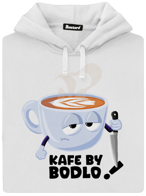 Kafe by bodlo dámská mikina klokanka White