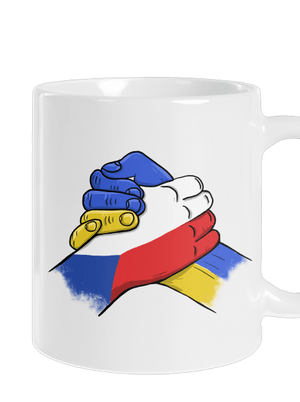 Ukrajina - Podpora klasický hrnek White