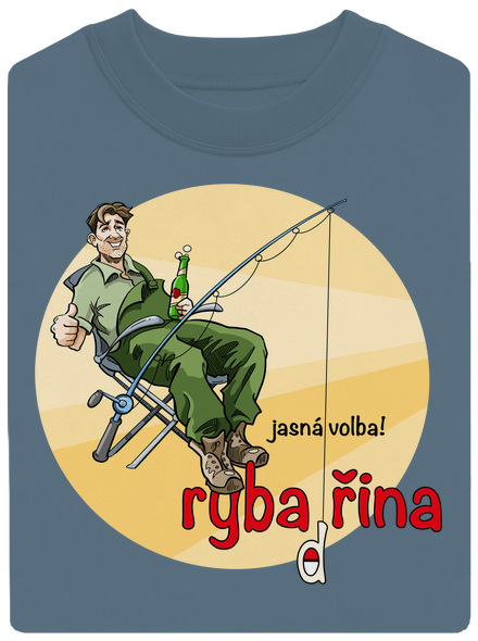 Rybadřina unisex mikina bez kapuce Nordic Blue