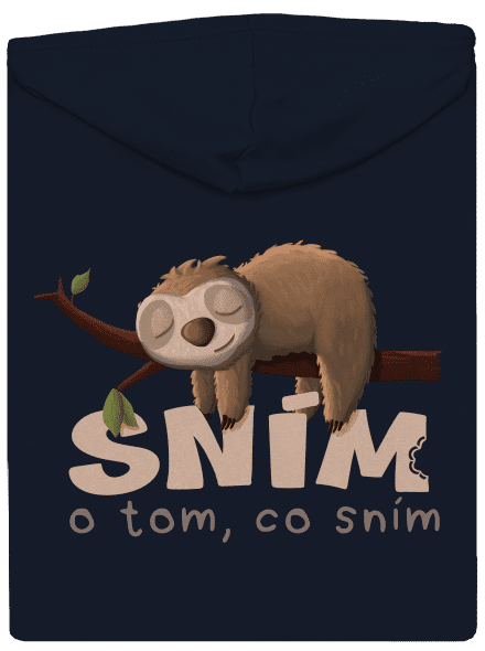 Sním o tom, co sním dámská mikina na zip Navy Mal