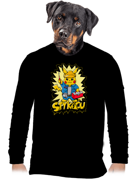 Stykaču pánské dlouhý rukáv Black