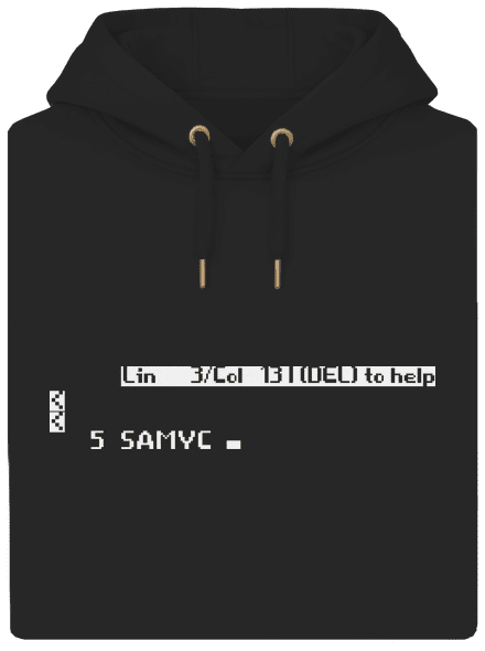 5 Samyc unisex mikina premium Dark Black