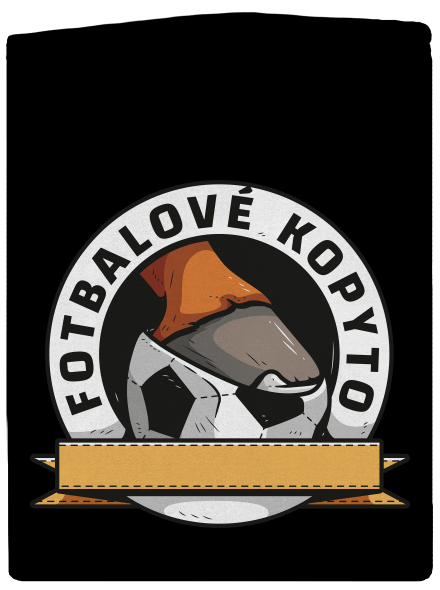 Fotbalové kopyto dámská mikina na zip Black