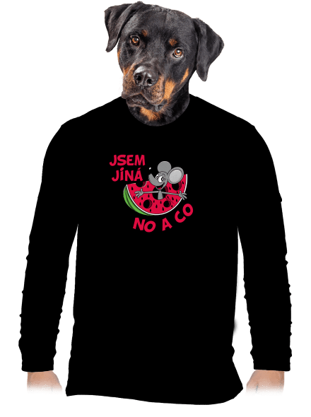 Jsem jiná pánské dlouhý rukáv Black