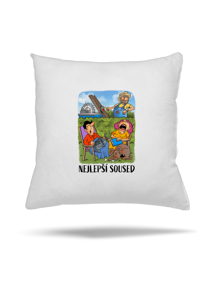 Nejlepší soused polštář White