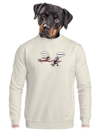 unisex mikina bez kapuce