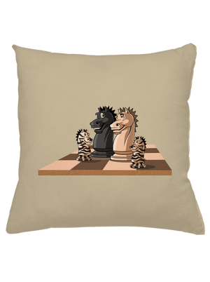Šachová rodina polštář Beige