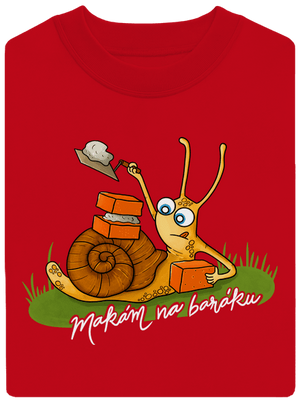 Makám na baráku unisex mikina bez kapuce Red