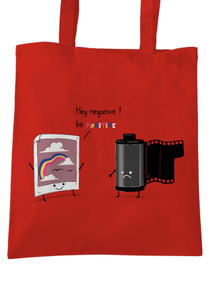 Buď pozitivní taška Bright Red