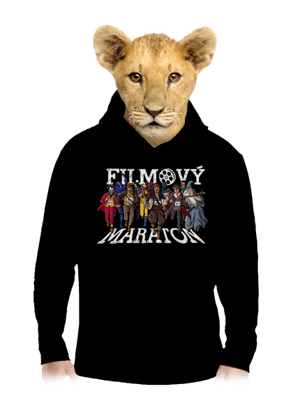 Filmový maraton dětská mikina klokanka Black