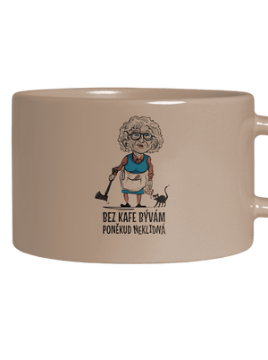 Neklidná bez kafe hrnek makronka Brown Macaron