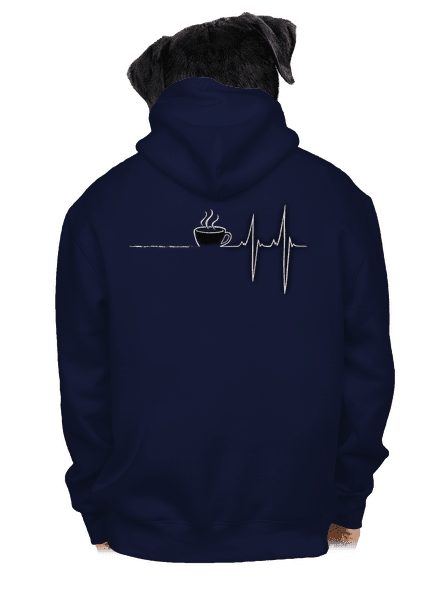 Coffee help pánská mikina na zip Navy