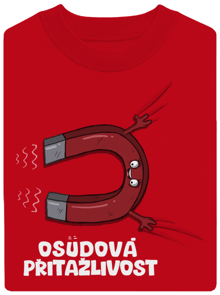 Osudová přitažlivost unisex mikina bez kapuce Red