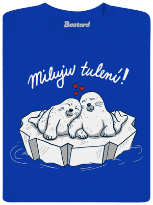 Miluju tulení pánské dlouhý rukáv Royal Blue