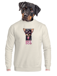 unisex mikina bez kapuce