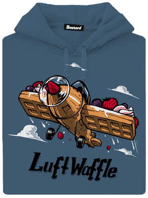 Luftwaffle dámská mikina klokanka Denim