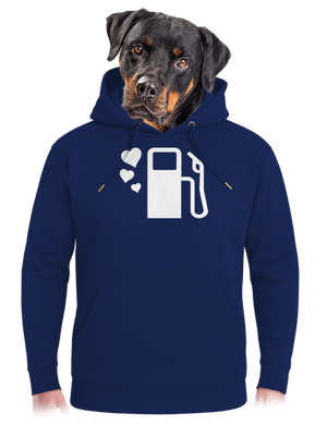 Plnou prosím unisex mikina premium Navy