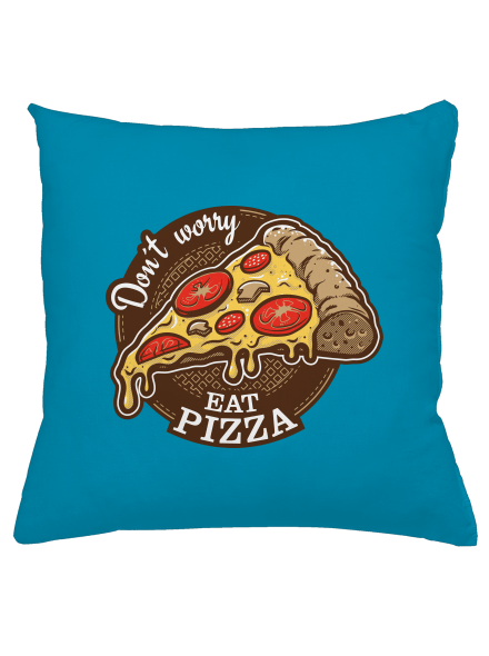 Pizza polštář Blue Turquoise
