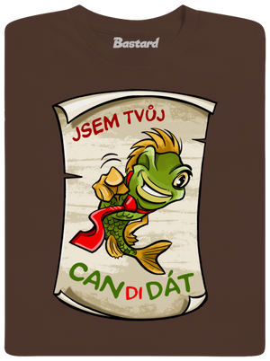 Candidát pánské tričko Brown