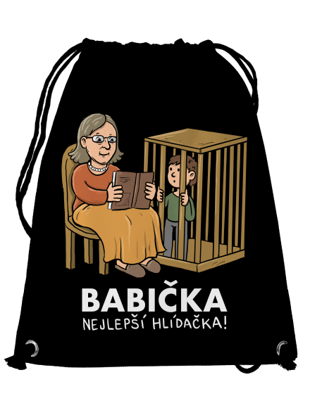 Babička hlídačka vak Black