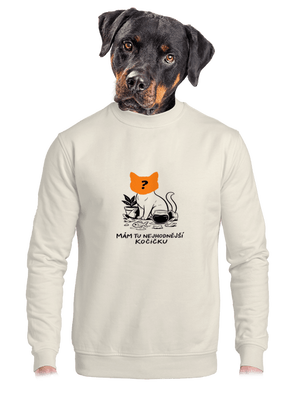 unisex mikina bez kapuce