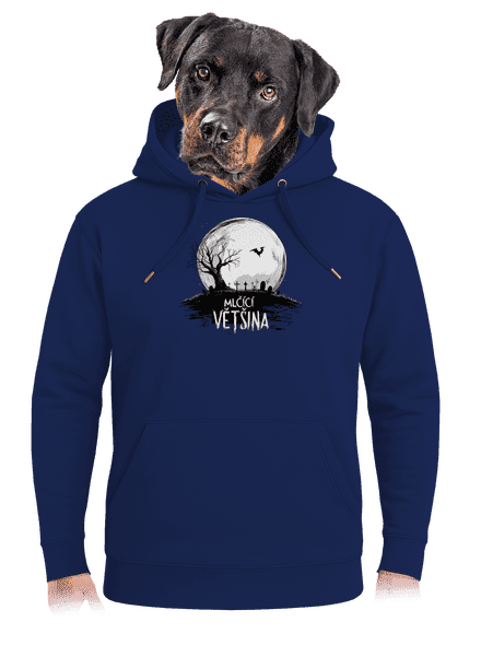 Mlčící většina unisex mikina premium Navy
