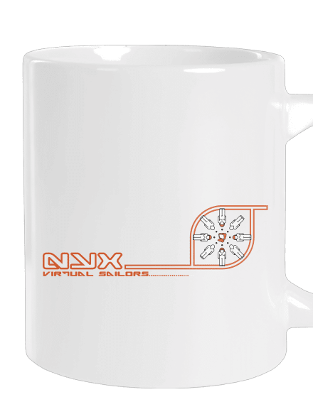 NYX Virtual Sailors velký hrnek White