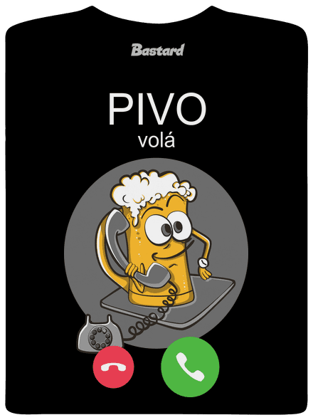 Pivo volá pánské dlouhý rukáv Black