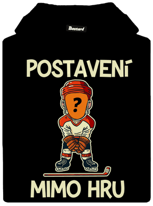 Postavení mimo hru dámská mikina klokanka Black