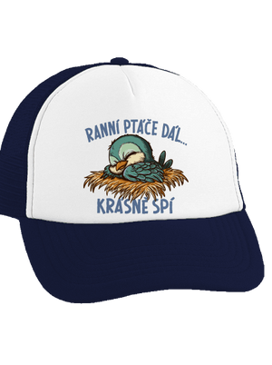 Ranní ptáče spí kšiltovka French Navy cap