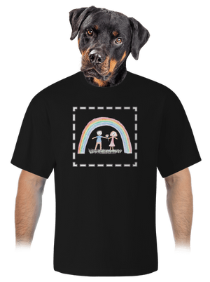 Dětské kresby - nahraj vlastní unisex tričko oversized Black