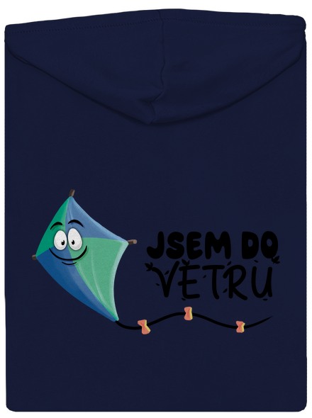 Do větru pánská mikina na zip Navy